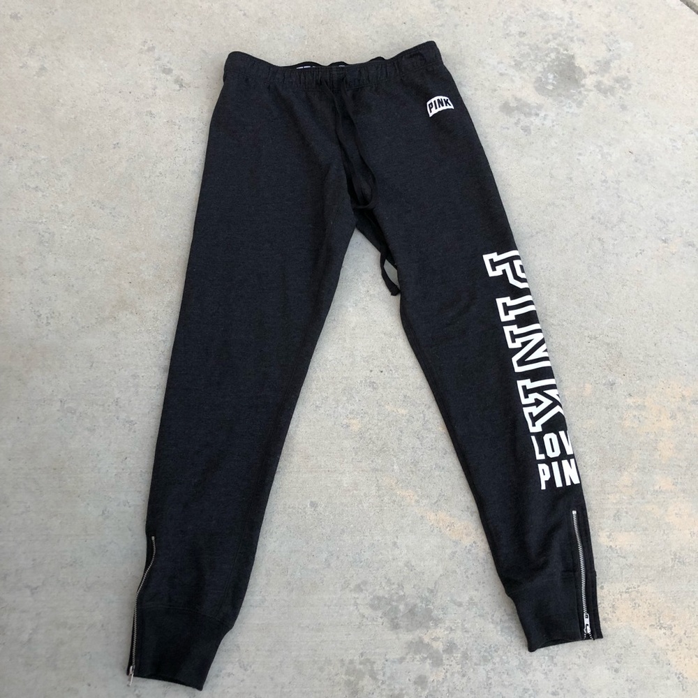 PINK By Victoria Secret Charcoal Grey Joggers